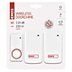 Sonerie wireless Emos P5750.2R, 1 buton, 2 module interior, 150 m, IP44, 10 melodii