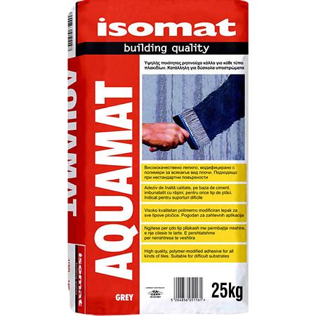 Mortar hidroizolant Isomat Aquamat, pe baza de ciment, gri, interior/exterior, 25 kg