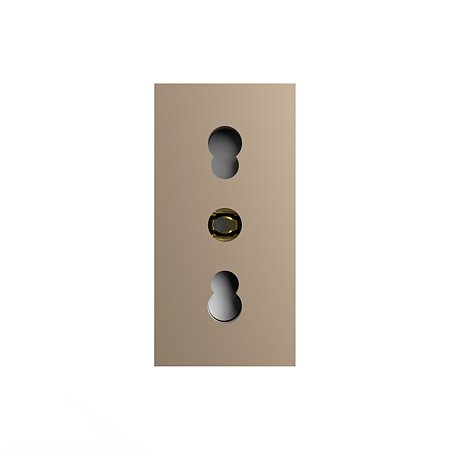 Modul priza simpla standard italian Livolo VL-FCTL16A-1AP, policarbonat, auriu