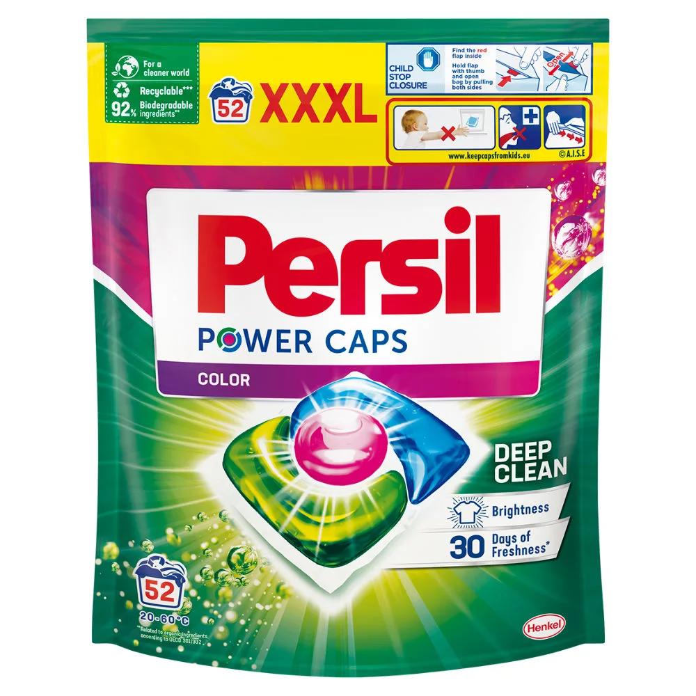 Detergent rufe capsule Persil Power Caps Color, 52 spalari