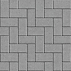 Pavele Elis D2, dreptunghi, gri ciment, 20 x 10 x 6 cm