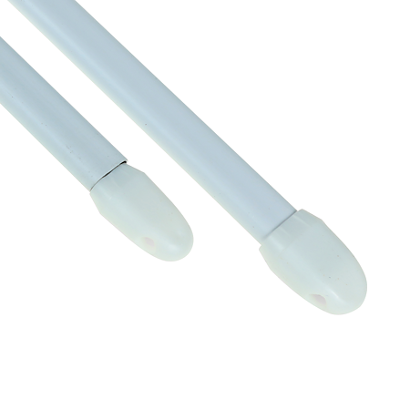Bara perdeluta, extensibila, metal, alb, 60/90 cm, set 2 buc 