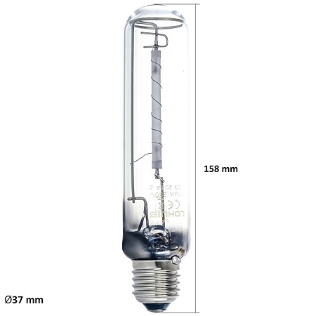 Bec sodiu cu igniter incorporat Lohuis, tubular, E27, 110W, 8000 lm, lumina calda 2000 K