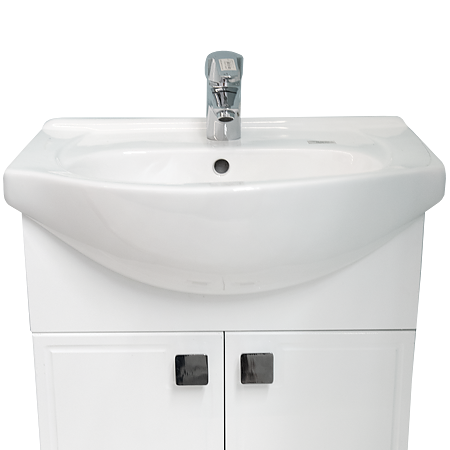 Baza cu lavoar Sanitop Abby, MDF-PAL, alb, 55 x 44 x 81 cm