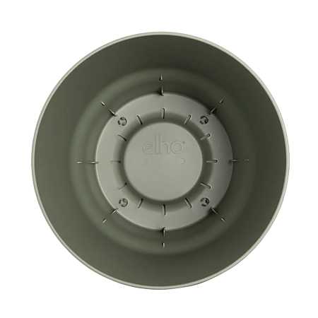 Ghiveci Elho Greenville Round, plastic, verde, diametru 30 cm, 23.3 cm