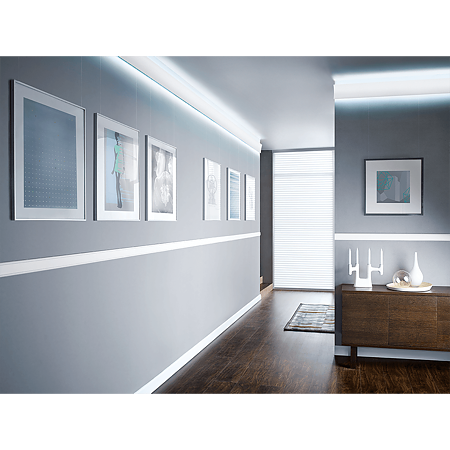 Sistem de iluminat cu bagheta decorativa LED Vidella, 1 banda, 2 x 2 m + 1 m + LED 5 m, lumina rece Sistem de iluminat cu bagheta decorativa LED Vidella, 1 banda, 2 x 2 m + 1 m + LED 5 m, lumina rece