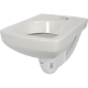 Vas WC suspendat dreptunghiular Kolo Nova Pro, ceramica, evacuare laterala, alb