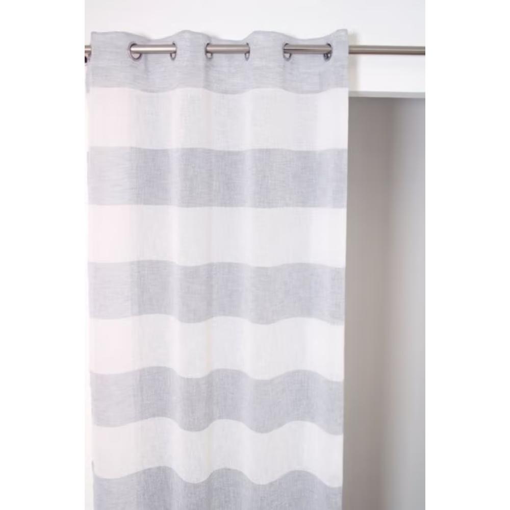 Perdea Pauline, poliester, gri 090, 140 x 240 cm