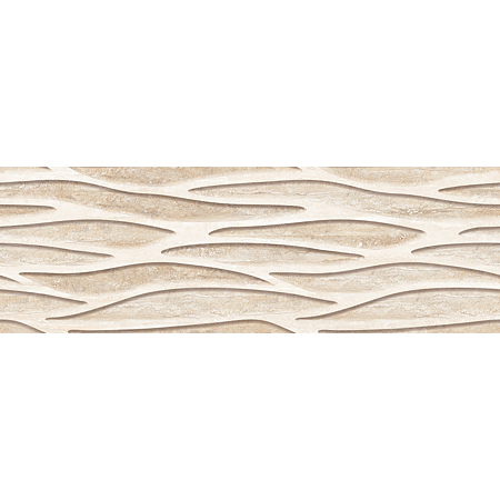 Faianta baie rectificata glazurata Egyptian Travertine AC-12356 HL1, bej, lucios, model, 75 x 25 cm