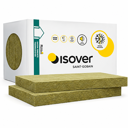 Vata minerala bazaltica Isover Easy Fassade, grosime 150 mm, necaserata, 1000 x 600 mm
