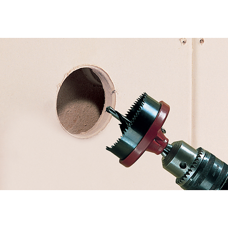 Carota Wolfcraft, pentru lemn/gips carton, cu burghiu centrare,  25, 32, 38, 45, 50, 56, 62 mm