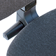 Scaun ergonomic Confort LX, cu brate, inaltime si spatar reglabil, stofa A2, gri