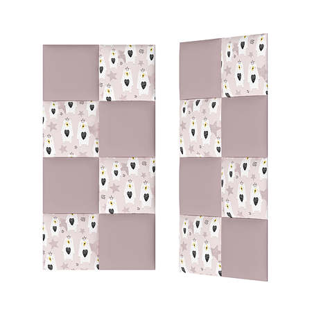Panou decorativ tapitat, Kids Teddy, patrat, 300 x 300 x 37 mm