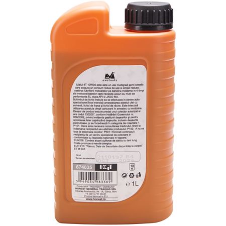 Ulei Motor 4T, Evotools, 10W30, 1 l Ulei Motor 4T, Evotools, 10W30, 1 l