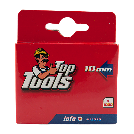 Capsele Topex, pentru tapiterie, de tip J, 10 mm, 1000 bucati 