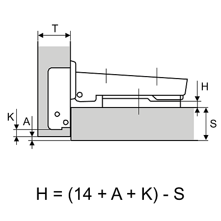 Balama usa aplicata Optima cu dibluri D8, 110° 