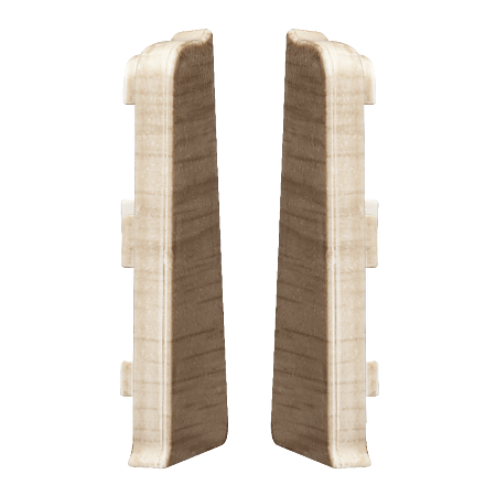 Set terminatie stanga/dreapta plinta Arbiton Indo 70, stejar Lingburg 04, PVC, 70 x 26 mm, 2 bucati/set