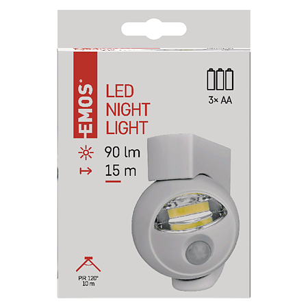 Lampa de veghe, Emos, pe baterii, cu senzor Lampa de veghe, Emos, pe baterii, cu senzor