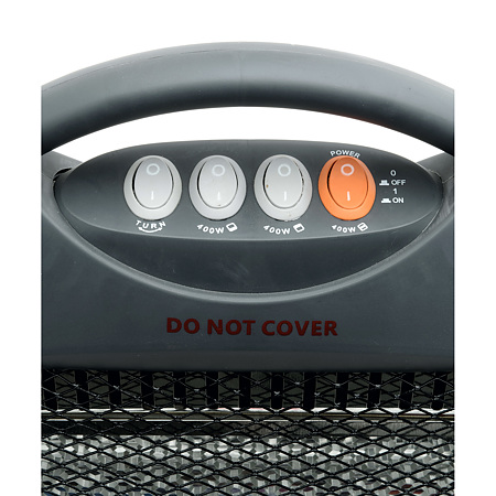 Radiator cu halogen FK 21 Somogyi, portabil, 1200 W, 36 x 52 x 26 cm, 3 trepte, cu stativ, oprire automata la rasturnare, IP20