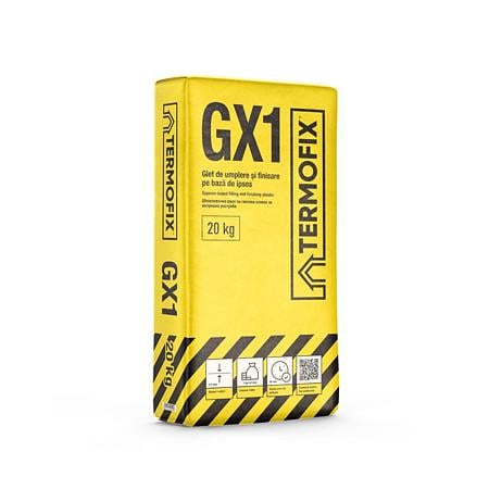 Glet de incarcare/finisare Termofix GX1, pe baza de ipsos, interior, 20 kg