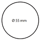 Priza USB rotunda Mirach, gri