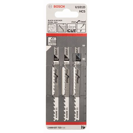 Panze de ferastrau vertical U101D pentru lemn, 100 mm, 4-5,2 mm