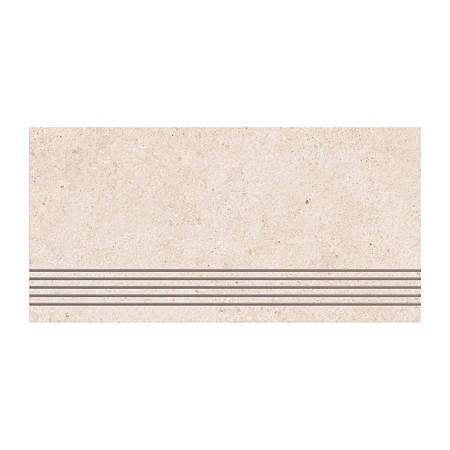 Treapta interior/exterior portelanata Therme, bej, mat, aspect piatra, PEI 4, 9 mm, 60 x 30 cm