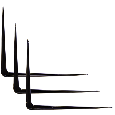 Consola din tabla, neagra, 250 x 300 x 44 mm