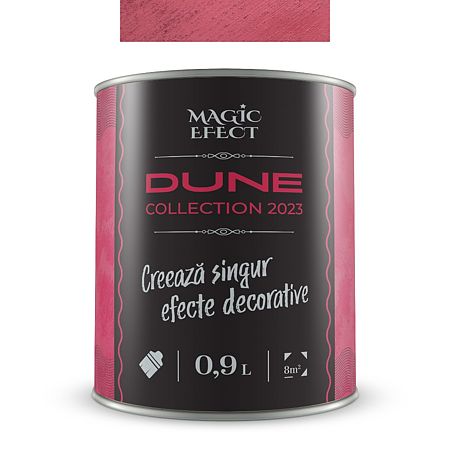 Vopsea decorativa cu efect de dune de nisip, Magic Efect Dune Ruby Red, 0.9 l