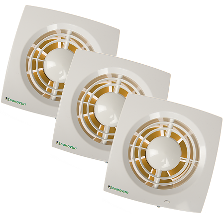 Ventilator standard Domovent X1, diametru 100 mm, 14 W, 95 mc/h, IP 14, ABS, alb