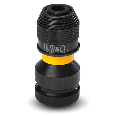 Adaptor de impact DeWalt DT7508, de la patrat 1/2" la hexagonal de 1/4", 52 mm