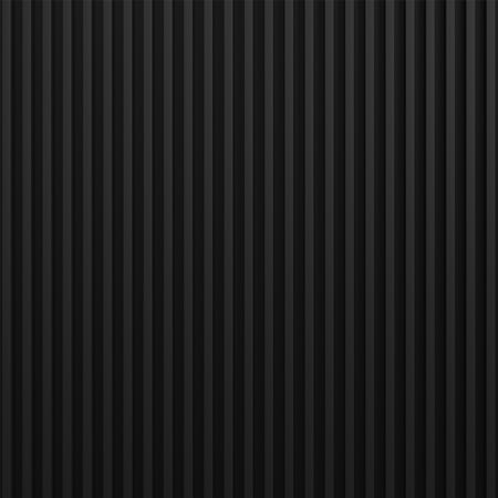 Panou decorativ Linea Slim, 3 lamele, MDF, negru, interior, 265 x 15 cm