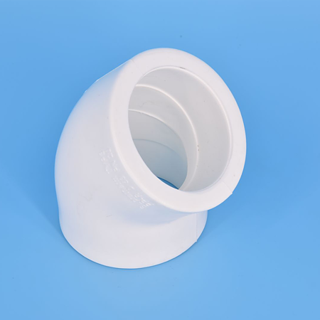 Cot PPR 45° Supratherm, filet interior, 50 mm, alb