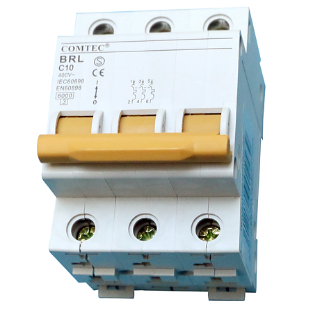 Intrerupator automat BRL 6kA MCB, Comtec 3P, 10A