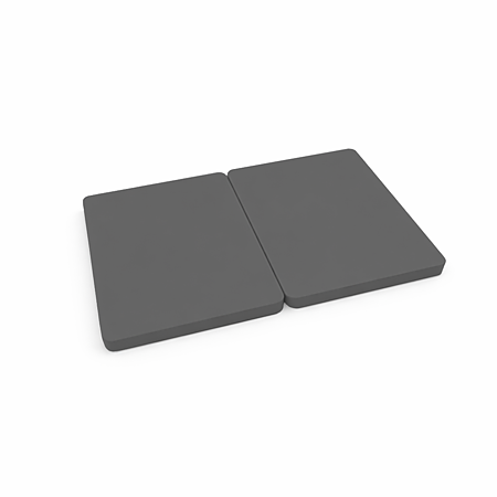 Set capace mascare sistem rabatare Kessebohmer Free Slim, plastic, antracit, 2 bucati