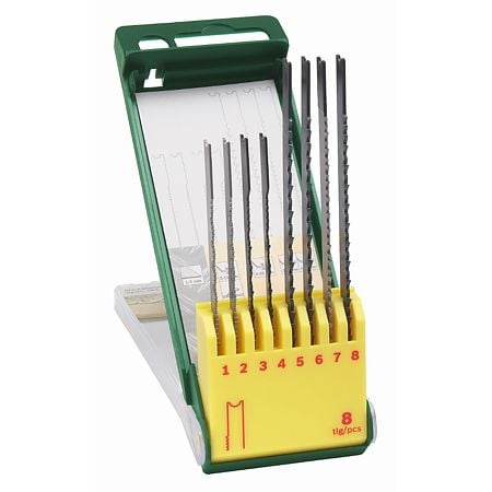 Set 8 panze pentru lemn, plastic si metal Bosch, 165 x 56 x 18 mm