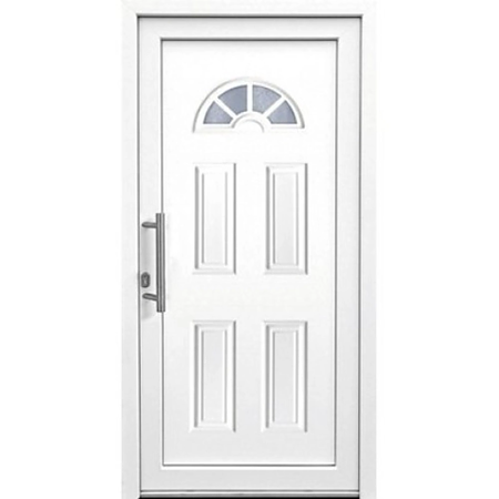 Usa PVC K001 pentru intrare, alb, 110 x 210 cm, stanga