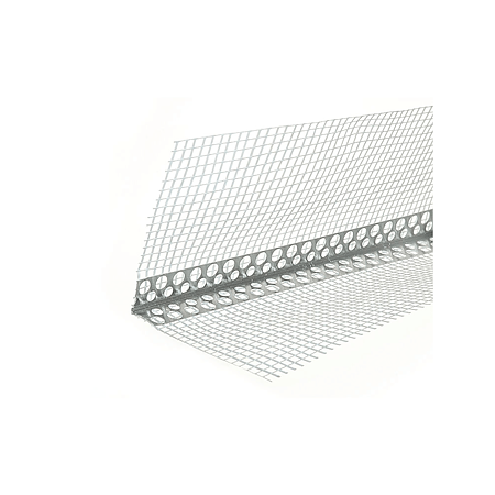 Profil de colt, PVC, plasa fibra de sticla, 100 x 100 x 3000 mm Profil de colt, PVC, plasa fibra de sticla, 100 x 100 x 3000 mm