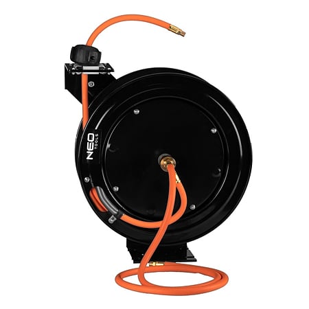 Tambur pneumatic Neo Tools Heavy Duty, metal/PVC, 1/4", 20 bari, furtun 16 m 