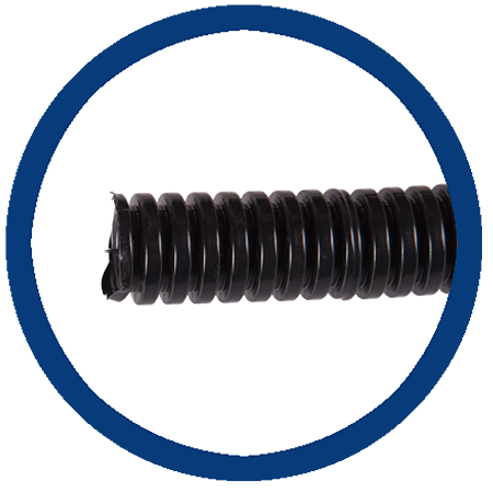 Copex PVC cu sarma, D 20 mm, 320N, rola 50 m