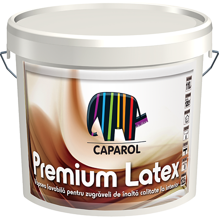 Vopsea lavabila interior Caparol Premium Latex, alb, 9 l