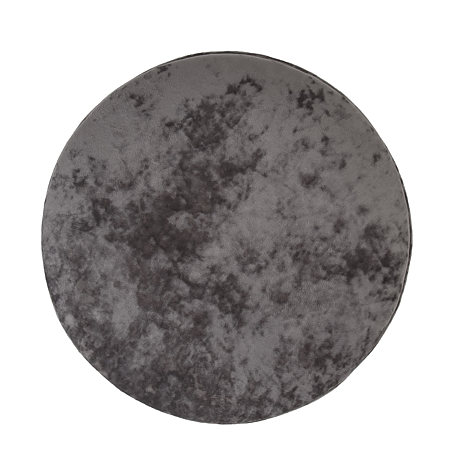 Taburet Nadia, catifea gri E30, cu spatiu depozitare, rotund, 37 x 37 x 42 cm Taburet Nadia, catifea gri E30, cu spatiu depozitare, rotund, 37 x 37 x 42 cm