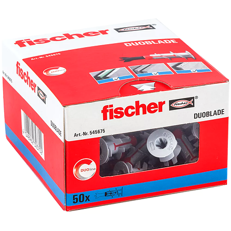Dublu pentru gips – carton Fischer Duoblade, 28 x 40 mm, 40 bucati