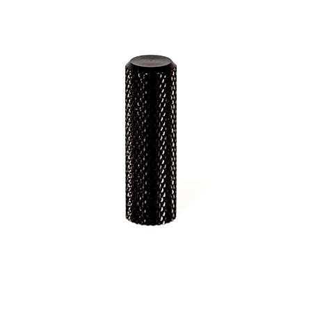 Buton Graf mini, aluminiu, negru periat, 1 x 3.3 cm