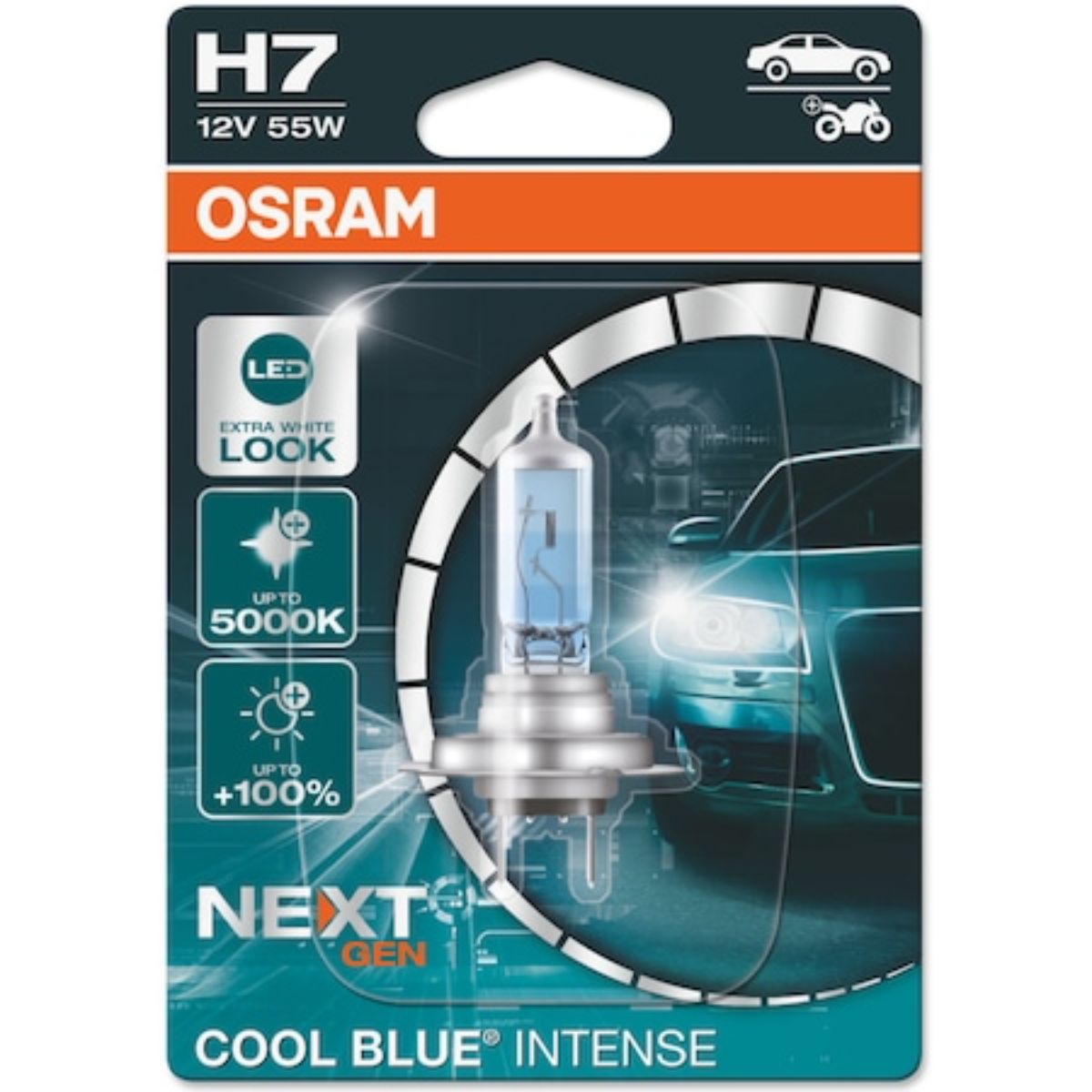 Bec auto far halogen Osram H7 Cool Blue Next Generation, 55 W, 12 V Accesorii