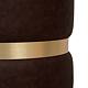 Taburet Ring, inel auriu, stofa maro M612, rotund, 38 x 38 x 40 cm Taburet Ring, inel auriu, stofa maro M612, rotund, 38 x 38 x 40 cm