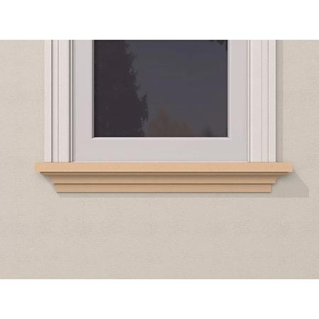 Solbanc decorativ exterior FP206D, polistiren eps100, 120 x 81 x 2000 mm