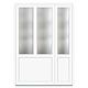 Usa PVC pentru intrare, alb, 140 x 200 cm, 5 camere, dreapta