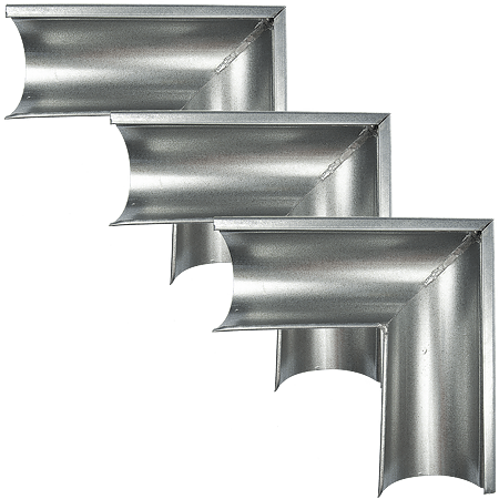 Coltar exterior, metalic, 125 mm, zincat
