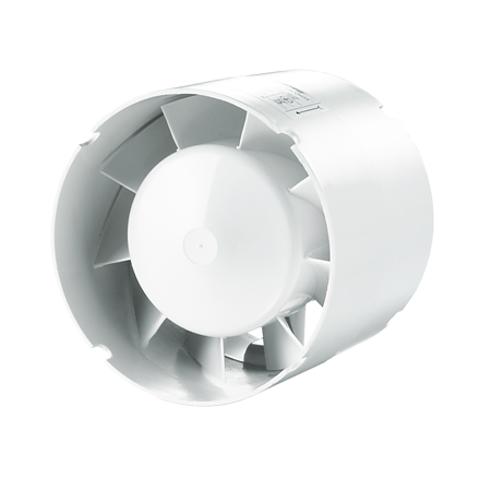 Ventilator tubulatura Vents VKO1, D 100 mm, 14 W, 2300 rpm, 107 mc/h, alb